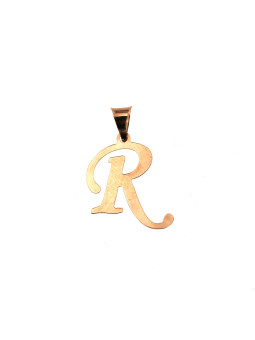 Rose gold initial letter...