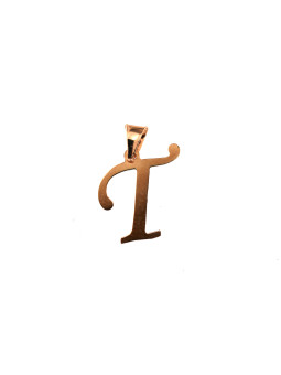 Rose gold initial letter...