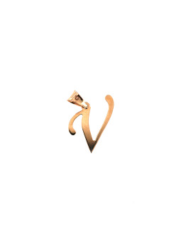 Rose gold initial letter...