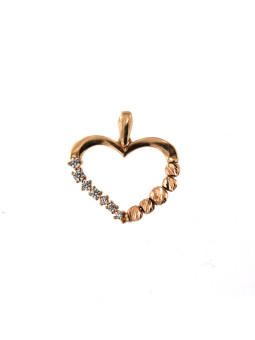 Rose gold heart pendant...