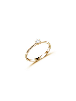 Yellow gold engagement ring...