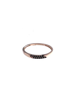 Rose gold zirconia ring DRA08-23