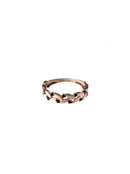 Rose gold zirconia ring DRA08-24 17.5 MM