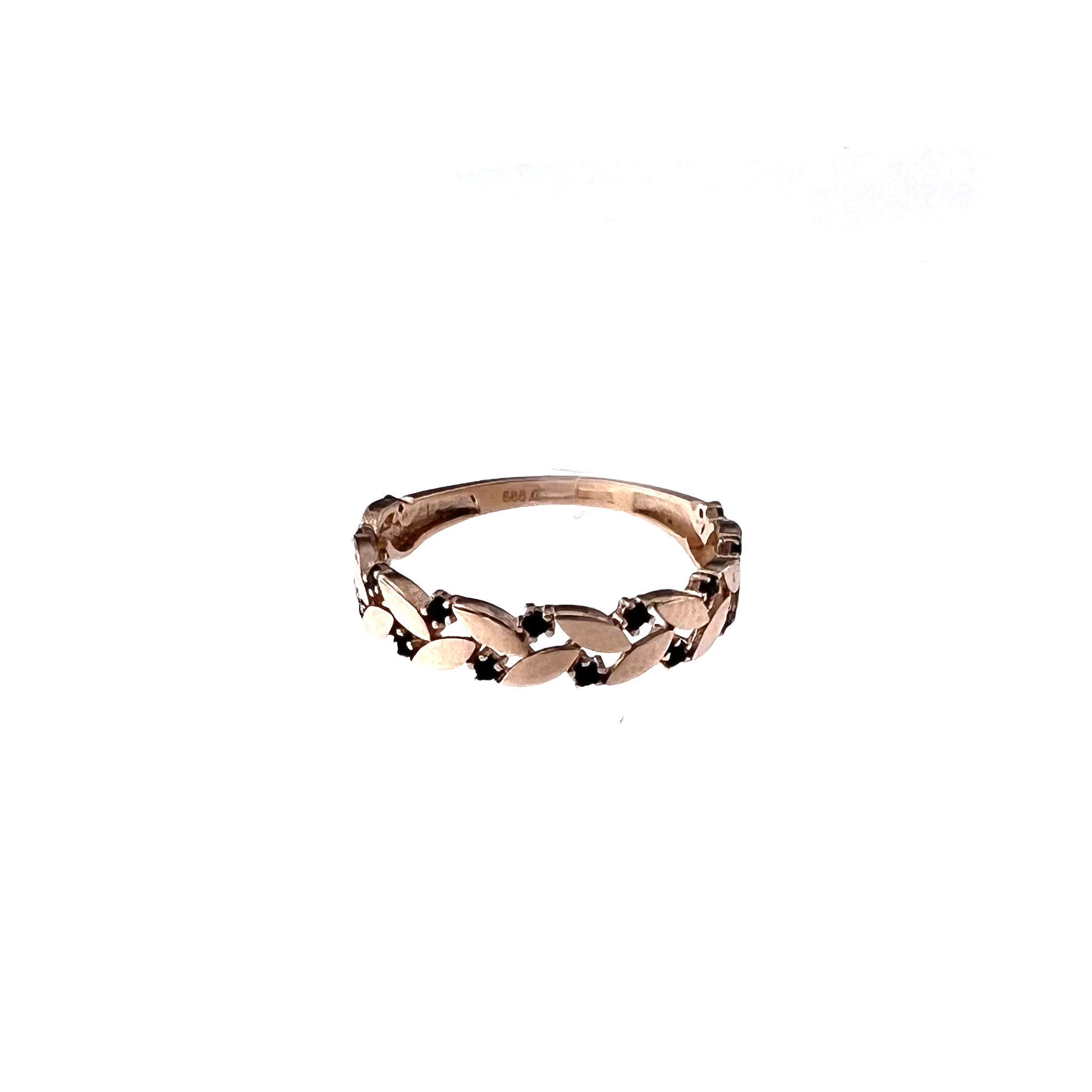 Rose gold zirconia ring DRA08-24 17.5 MM