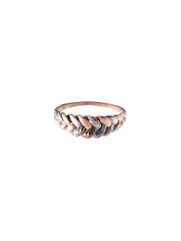 Rose gold ring DRB03-49 19.5MM