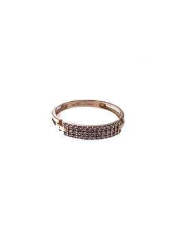 Rose gold zirconia ring...