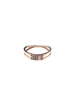 Rose gold zirconia ring...