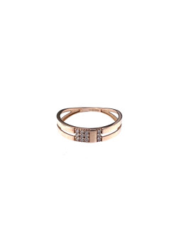 Rose gold zirconia ring DRD09-19 17MM