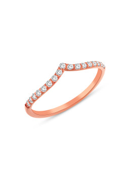 Rose gold ring with...