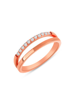 Rose gold ring with...