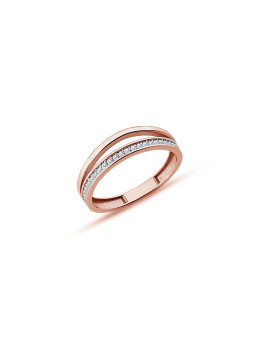 Rose gold ring with...