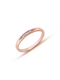 Rose gold ring with...