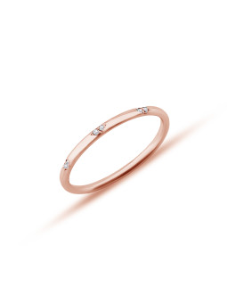 Rose gold ring with...