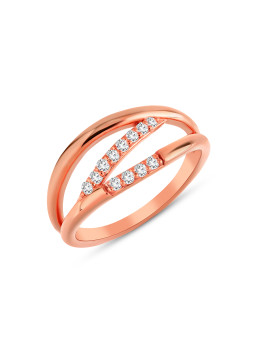 Rose gold ring with...