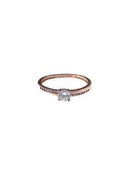 Rose gold zirconia ring...