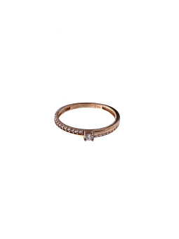 Rose gold zirconia ring...