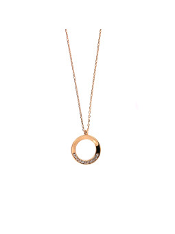 Rose gold pendant necklace...