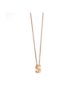 Rose gold pendant necklace...