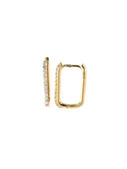 Yellow gold earrings with...