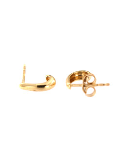 Yellow gold stud earrings...