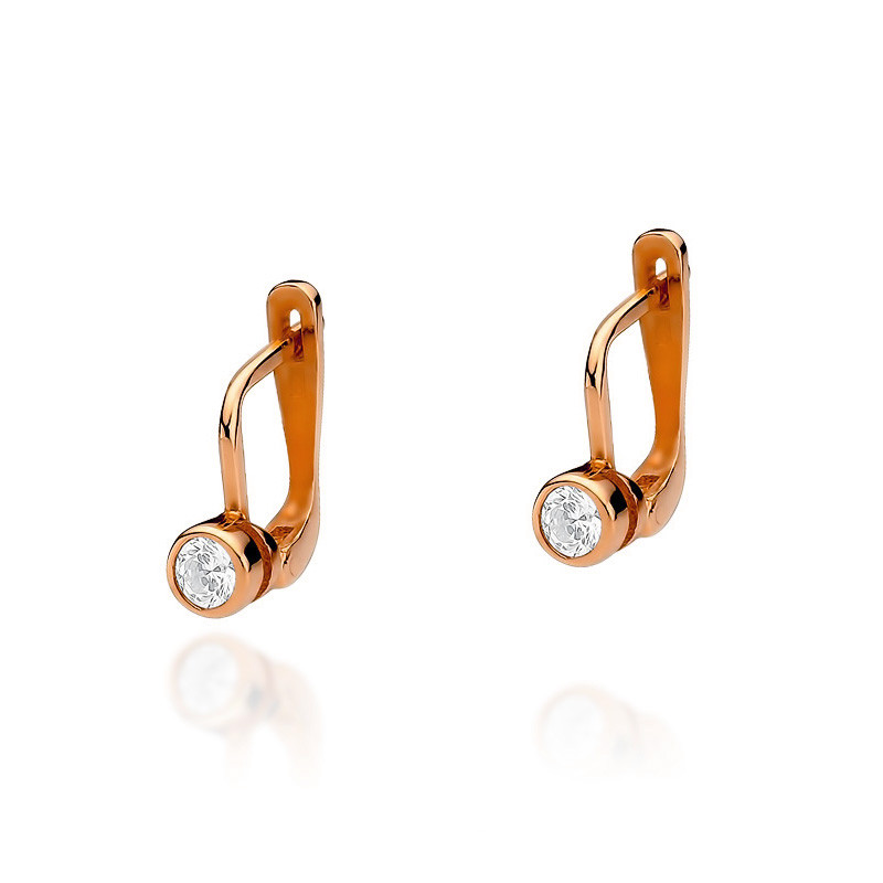 Rose gold diamond earrings BRBR03-03-02
