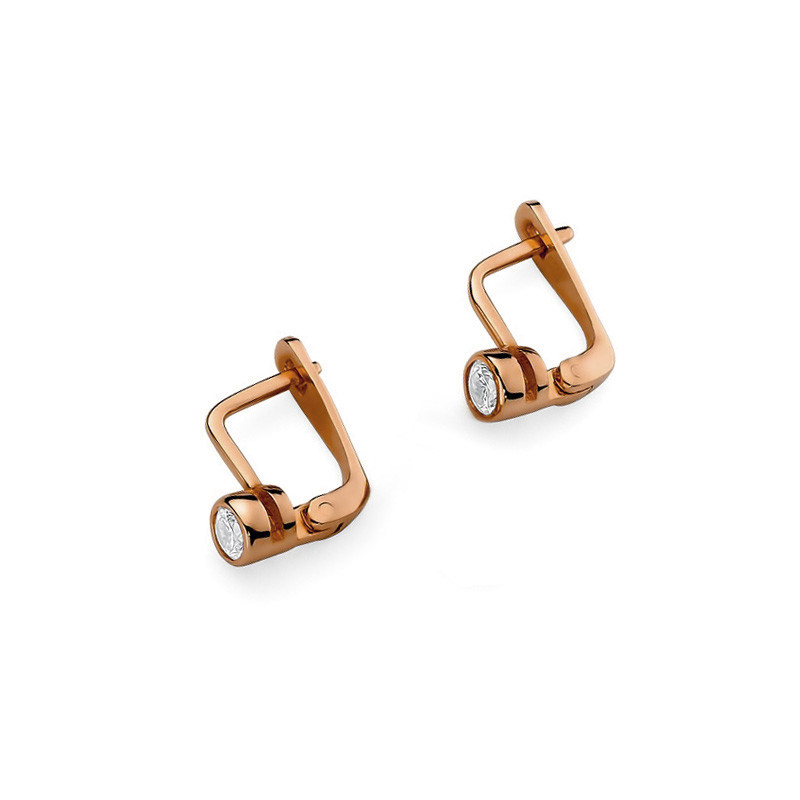 Rose gold diamond earrings BRBR03-03-02