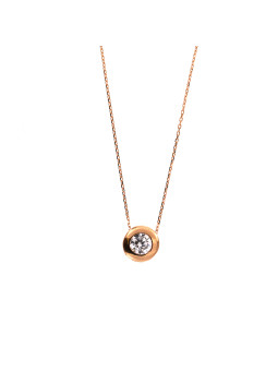 Rose gold pendant necklace CPR03-17