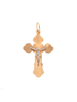 Rose gold cross pendant...