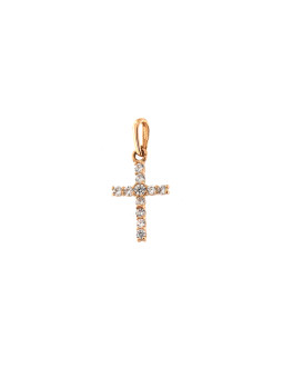 Rose gold cross pendant...