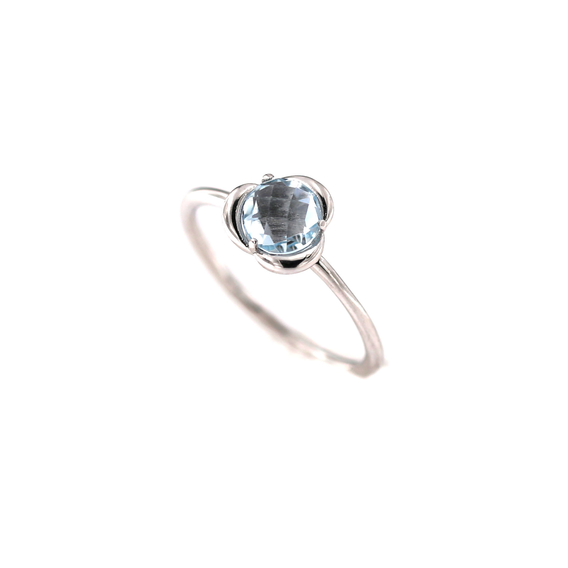 White gold zirconia ring DBA02-08