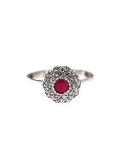 White gold zirconia ring DBA06-02