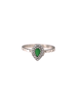 White gold zirconia ring DBA10-01