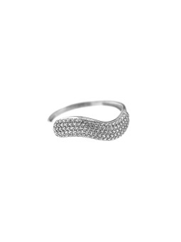 White gold zirconia ring...