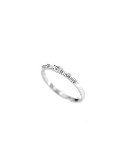 White gold zirconia ring DBC04-06