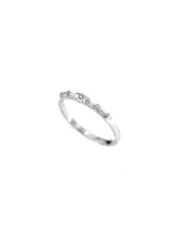 White gold zirconia ring...