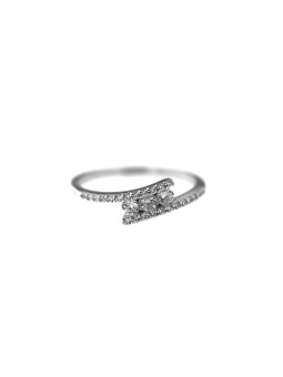 White gold zirconia ring...