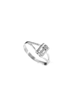 White gold zirconia ring...