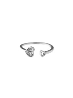 White gold zirconia ring...