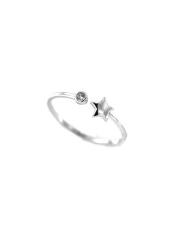 White gold zirconia ring DBC11-05