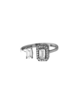White gold zirconia ring DBC11-06