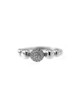 White gold zirconia ring DBC12-02