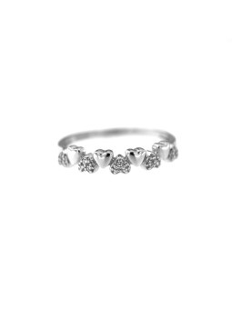 White gold zirconia ring...