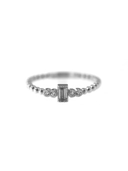 White gold zirconia ring DBC14-01