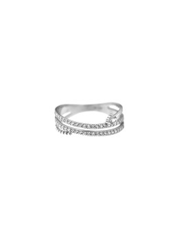 White gold zirconia ring...