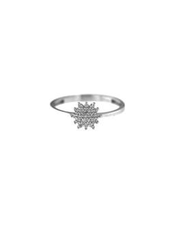 White gold zirconia ring...