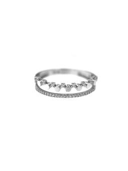 White gold zirconia ring DBD02-01