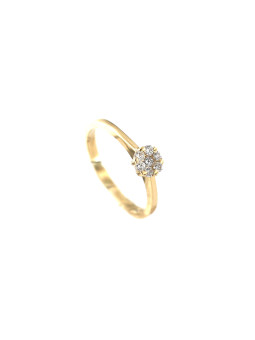 Yellow gold engagement ring...