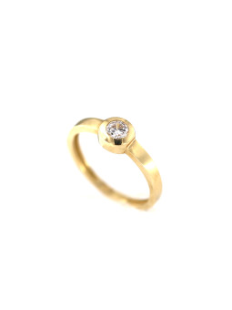 Yellow gold engagement ring...