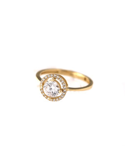 Yellow gold engagement ring...