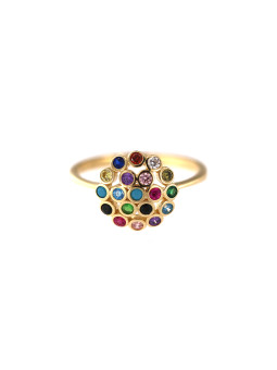 Yellow gold zirconia ring DGA10-03